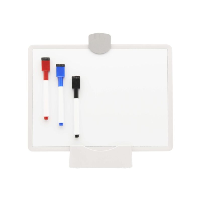 Magnetic Dry-Erase Whiteboard with Stand & Markers – White Frame