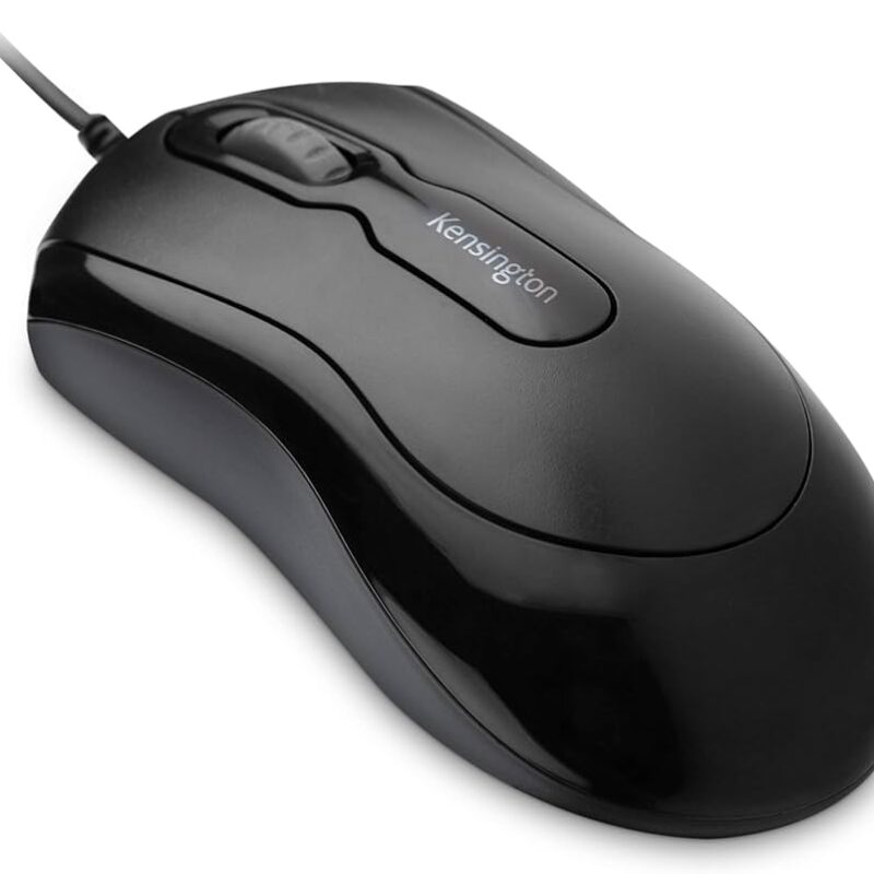 Kensington Mouse-in-a-Box – USB Wired Mouse (Black)