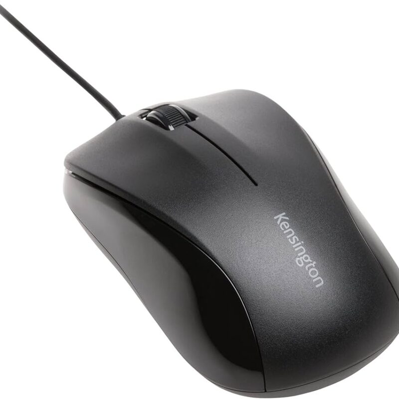 Kensington Mouse for Life – Wired Optical Mouse (Black)