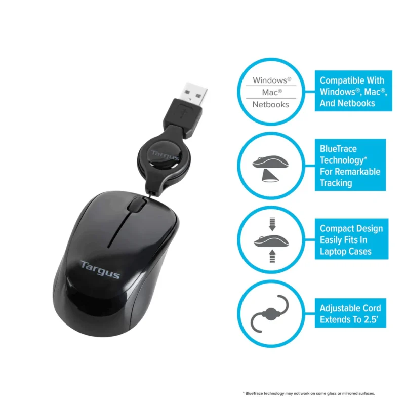 TAR-AMU75US Optical Wired Mouse