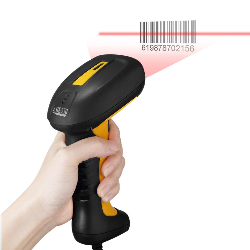 Adesso NuScan 2400U Waterproof Handheld Barcode Scanner