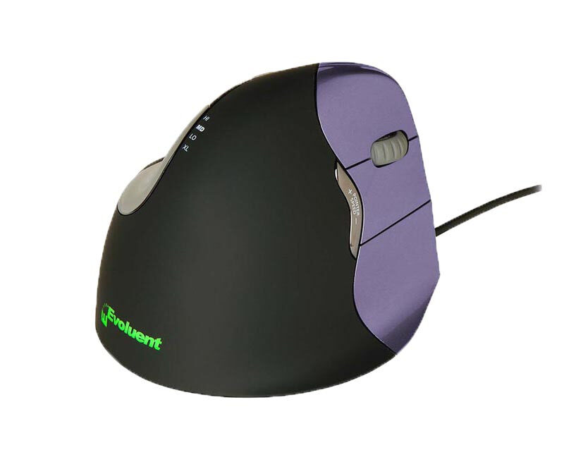 Evoluent VerticalMouse 4 – Small | Ergonomic Wired Mouse (Right-Handed)
